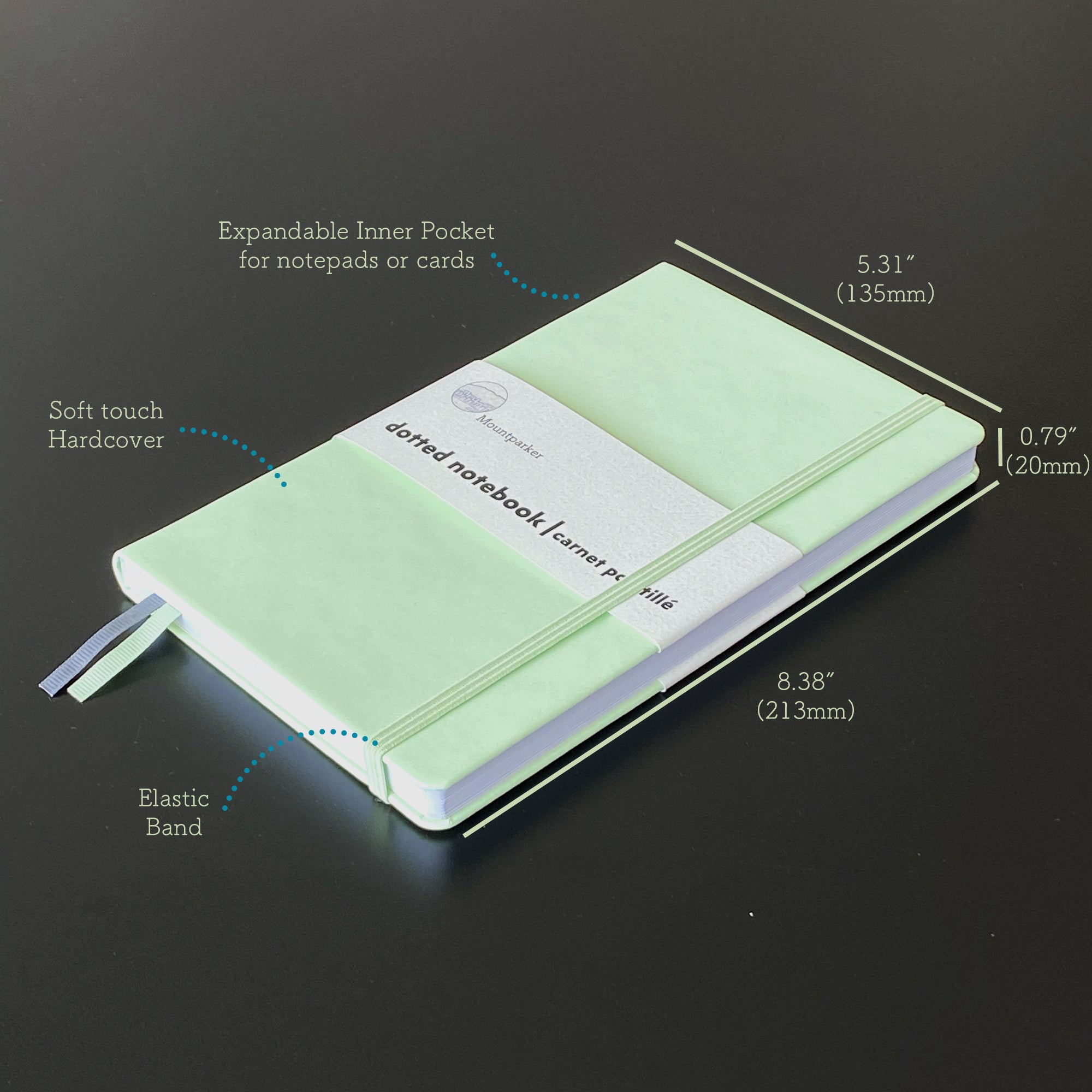 Soft-touch Hardcover Dotted Journal