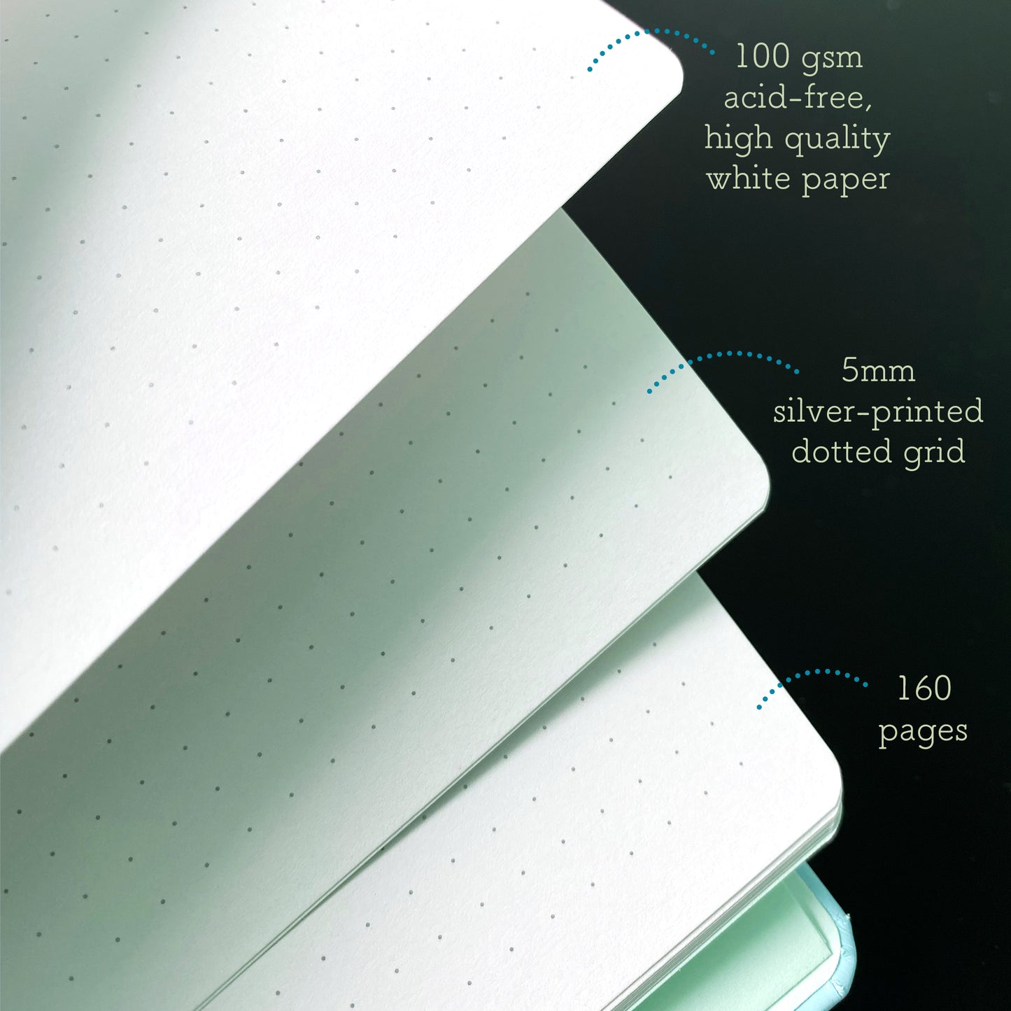 Soft-touch Hardcover Dotted Journal