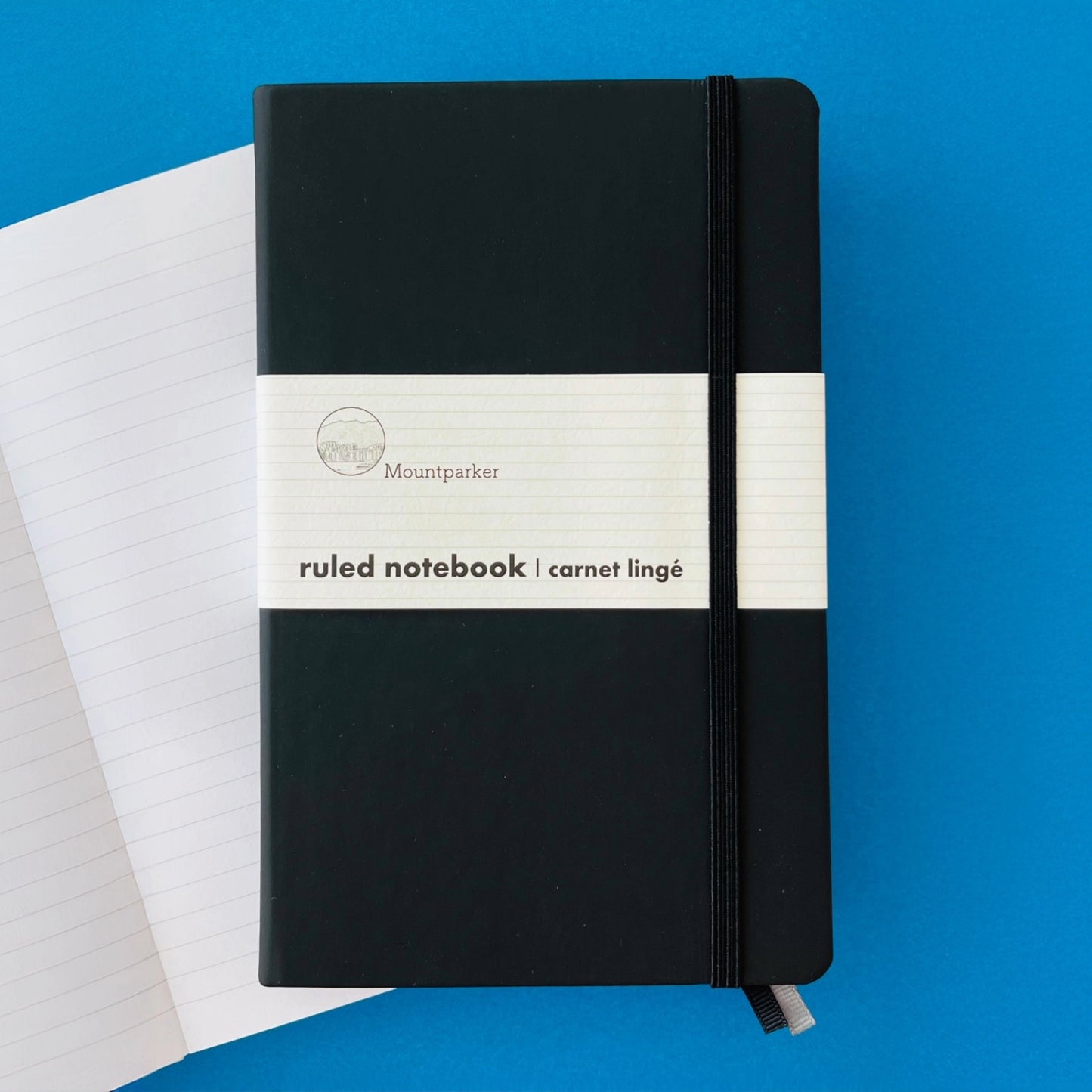 Soft-touch Hardcover Ruled Notebook (Classic Black)
