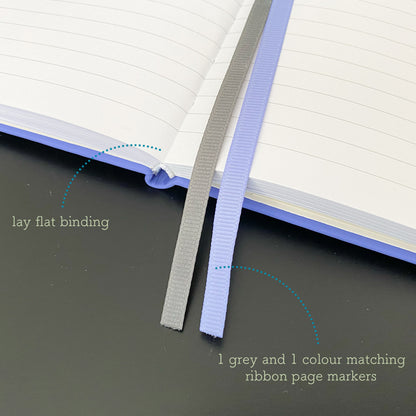 Soft-touch Hardcover Ruled Notebook (Modern Grey)