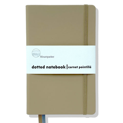 Mountparker Dotted Notebook Bullet Journal Planner Macchiato Brown designed in Canada
