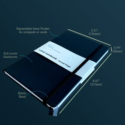 Ruled Lined Notebook Mountparker chill purple matcha green cheerful orange colour lined journal classic black macchiato brown modern grey soft touch hardcover A5