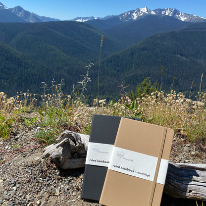 Ruled Lined Notebook Mountparker chill purple matcha green cheerful orange colour lined journal classic black macchiato brown modern grey soft touch hardcover A5
